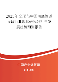 2025年全球與中國(guó)海底管道設(shè)備行業(yè)現(xiàn)狀研究分析與發(fā)展趨勢(shì)預(yù)測(cè)報(bào)告