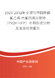 2025-2031年全球與中國(guó)聚偏氟乙烯-六氟丙烯共聚物（PVDF-HFP）市場(chǎng)現(xiàn)狀分析及發(fā)展前景報(bào)告