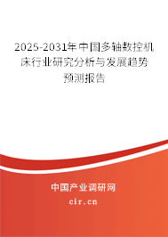 2025-2031年中國多軸數(shù)控機床行業(yè)研究分析與發(fā)展趨勢預(yù)測報告