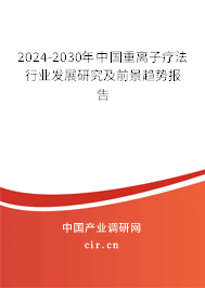 2024-2030年中國重離子療法行業發展研究及前景趨勢報告