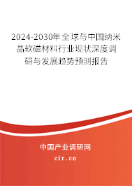 2024-2030年全球與中國納米晶軟磁材料行業(yè)現(xiàn)狀深度調(diào)研與發(fā)展趨勢預測報告