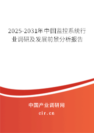 2025-2031年中國監控系統行業調研及發展前景分析報告