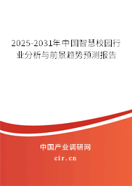 2025-2031年中國智慧校園行業(yè)分析與前景趨勢預(yù)測報告