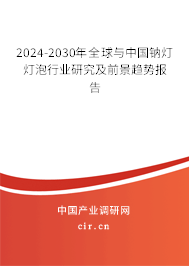 2024-2030年全球與中國鈉燈燈泡行業研究及前景趨勢報告