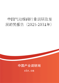 中國氣動蝶閥行業調研及發展趨勢報告（2024-2030年）