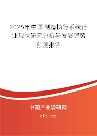 2025年中國制造執行系統行業現狀研究分析與發展趨勢預測報告