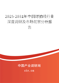 2025-2031年中國球拍線行業深度調研及市場前景分析報告