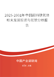 2025-2031年中國超純鐵氧體粉末發(fā)展現(xiàn)狀與前景分析報(bào)告