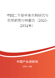 中國二芐基甲苯市場研究與前景趨勢分析報告（2025-2031年）