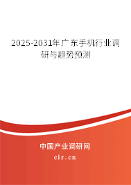 2025-2031年廣東手機行業(yè)調(diào)研與趨勢預(yù)測