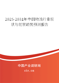 2025-2031年中國物流行業現狀與前景趨勢預測報告