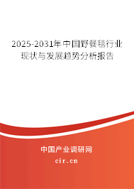 2025-2031年中國野餐毯行業現狀與發展趨勢分析報告