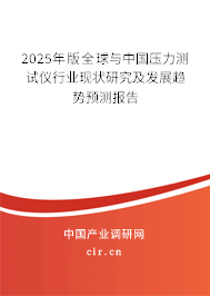 2025年版全球與中國壓力測試儀行業現狀研究及發展趨勢預測報告