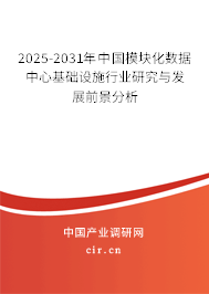 2025-2031年中國模塊化數據中心基礎設施行業研究與發展前景分析