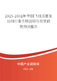 2025-2031年中國飛機活塞發動機行業市場調研與前景趨勢預測報告