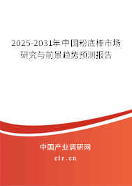 2025-2031年中國粉底棒市場研究與前景趨勢預測報告