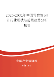 2024-2030年中國胃食管pH計行業現狀與前景趨勢分析報告