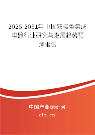 2025-2031年中國雙極型集成電路行業研究與發展趨勢預測報告