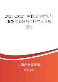 2025-2031年中國玉柱噴頭行業發展調研與市場前景分析報告