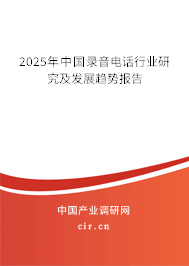 2025年中國錄音電話行業研究及發展趨勢報告
