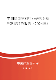 中國儲能材料行業(yè)研究分析與發(fā)展趨勢報告（2024年）