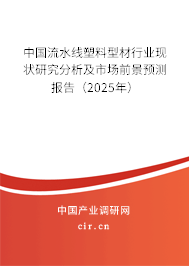 中國流水線塑料型材行業現狀研究分析及市場前景預測報告（2025年）