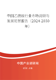 中國乙酰胺行業市場調研與發展前景報告（2024-2030年）