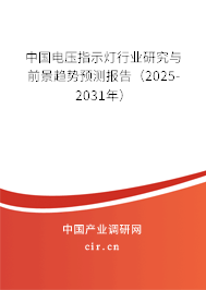 中國電壓指示燈行業(yè)研究與前景趨勢預(yù)測報告（2025-2031年）