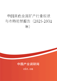 中國黑色金屬礦產行業現狀與市場前景報告（2025-2031年）