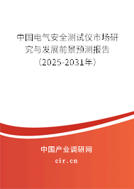 中國電氣安全測(cè)試儀市場(chǎng)研究與發(fā)展前景預(yù)測(cè)報(bào)告（2025-2031年）
