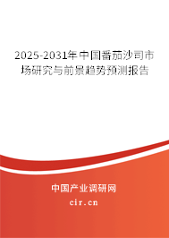 2025-2031年中國番茄沙司市場研究與前景趨勢預測報告
