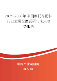 2025-2031年中國摩托車配件行業發展全面調研與未來趨勢報告