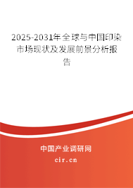 2024-2030年全球與中國印染市場現狀及發展前景分析報告