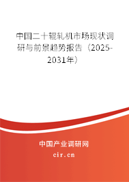 中國二十輥軋機市場現狀調研與前景趨勢報告（2025-2031年）