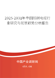 2025-2031年中國控制電纜行業研究與前景趨勢分析報告