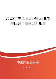 2025年中國直流風機行業發展回顧與展望分析報告