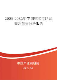 2025-2031年中國貼膜市場調查及前景分析報告