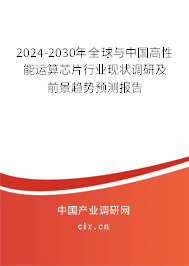 2024-2030年全球與中國高性能運算芯片行業現狀調研及前景趨勢預測報告