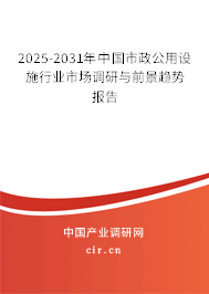 2025-2031年中國市政公用設(shè)施行業(yè)市場調(diào)研與前景趨勢報告