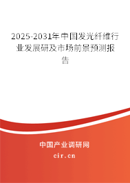 2025-2030年中國發光纖維行業發展研及市場前景預測報告