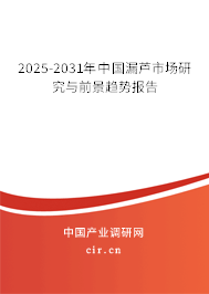 2025-2031年中國漏蘆市場研究與前景趨勢報告