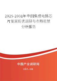 2025-2031年中國(guó)集成電路芯片發(fā)展現(xiàn)狀調(diào)研與市場(chǎng)前景分析報(bào)告