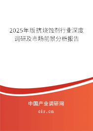 2025年版抗燒蝕劑行業(yè)深度調(diào)研及市場(chǎng)前景分析報(bào)告