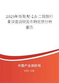 2025年版吡啶-2,6-二羧酸行業深度調研及市場前景分析報告