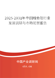 2025-2031年中國鯉魚鉗行業發展調研與市場前景報告