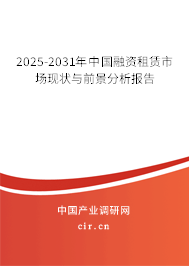 2025-2031年中國融資租賃市場現(xiàn)狀與前景分析報(bào)告