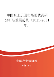 中國水上樂園市場現狀調研分析與發展前景（2024-2030年）