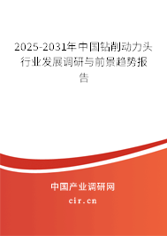2025-2031年中國鉆削動力頭行業發展調研與前景趨勢報告