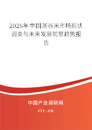 2025年中國蒸谷米市場現狀調查與未來發展前景趨勢報告