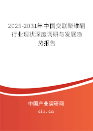 2025-2031年中國交聯聚維酮行業現狀深度調研與發展趨勢報告